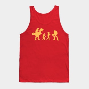 T Rex vs Robot Tank Top